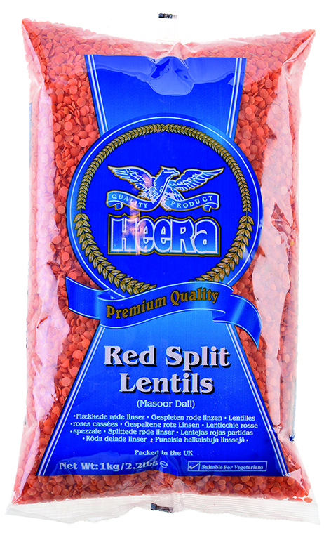 Heera Red Split Lentils (masoor dal) 1KG