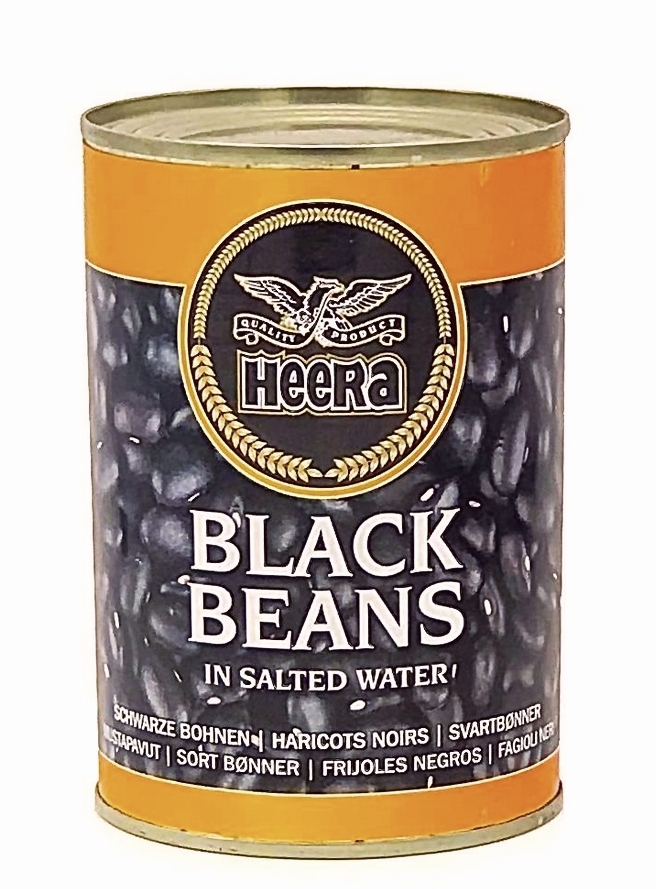 Heera black beans canned 400g