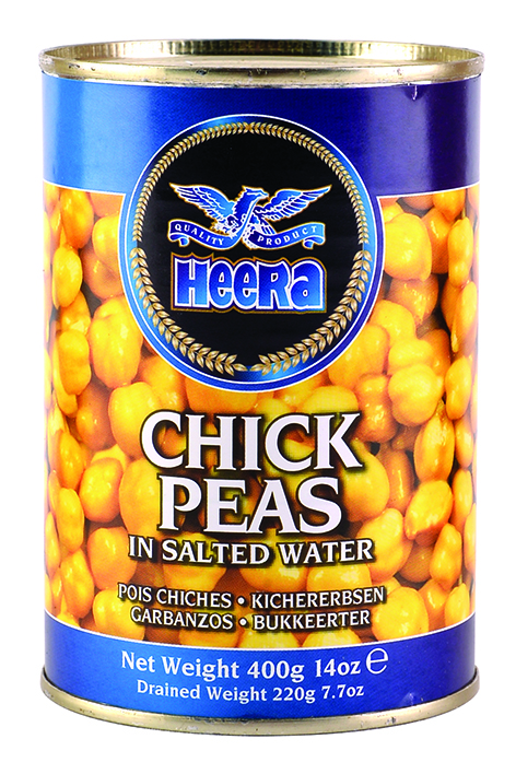 Heera chick peas canned 400g