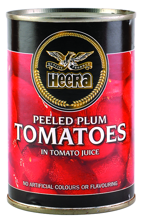 Heera pealed plum tomatoes 425g