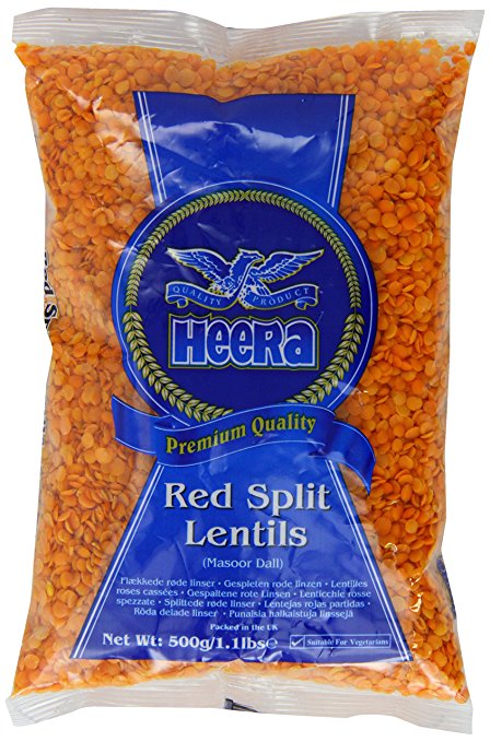 Heera Red Split Lentils (masoor dal) 500g