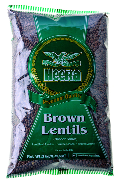 Heera Brown Lentils  (brown masoor) 2KG