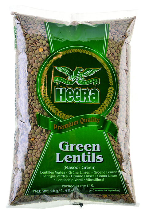 Heera Green Lentils (green masoor) 2KG