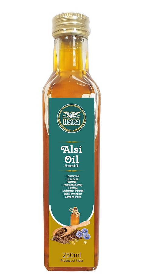 Heera Alsi Oil (flaxseed oil) 250ml