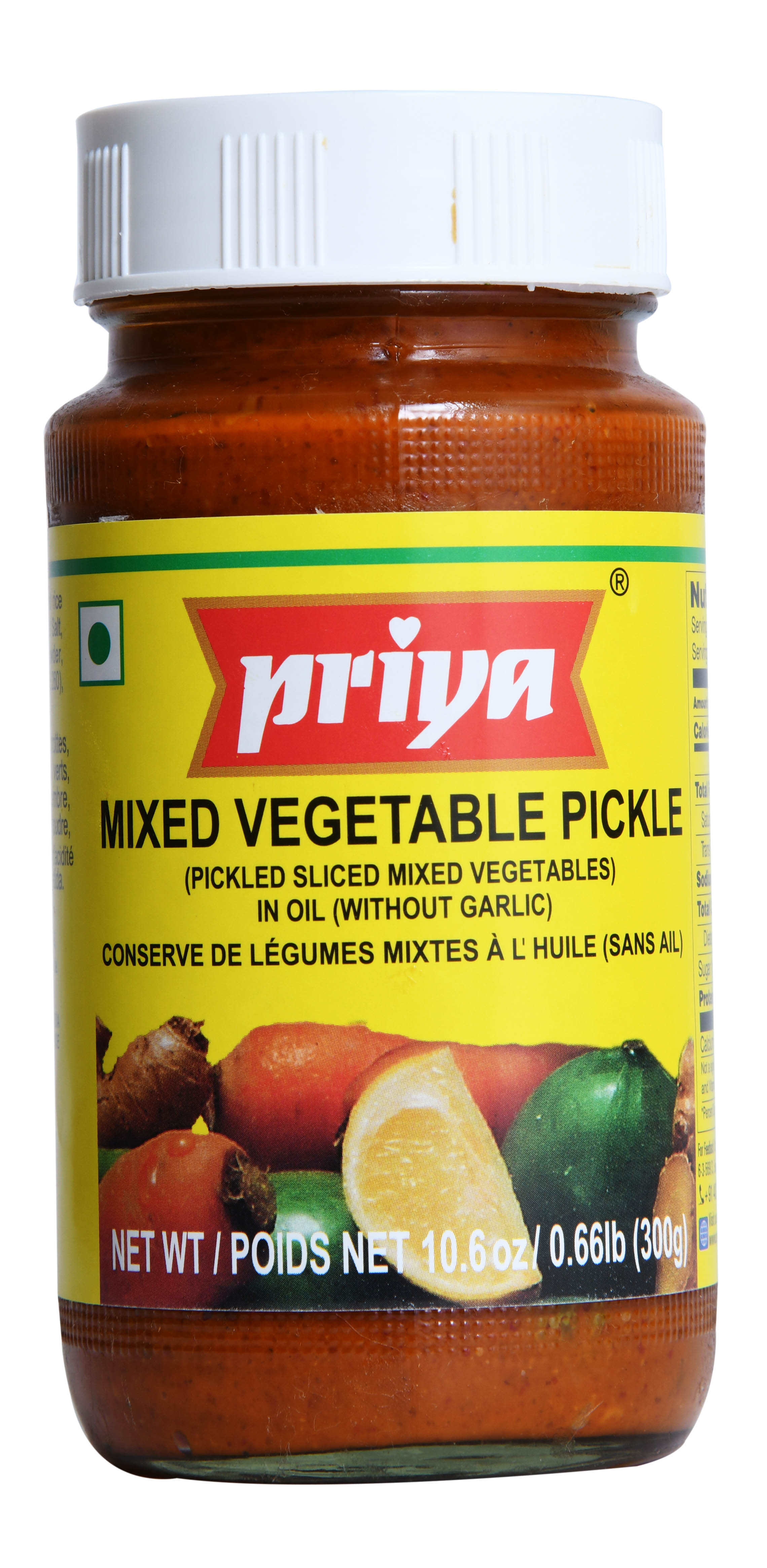 Priya Mixed Vegetable Pickle 300g