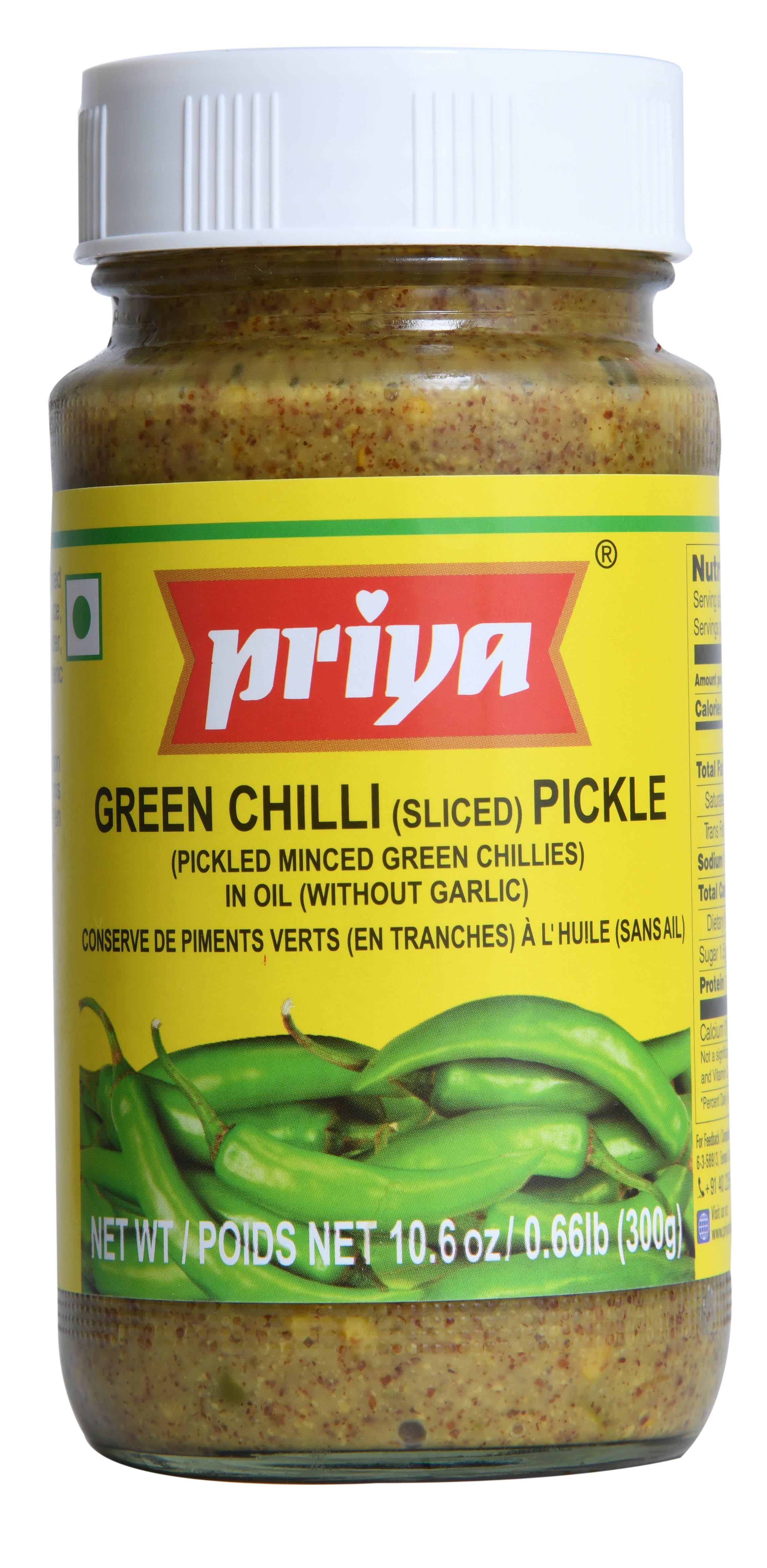 Priya Green Chilli Pickle 300g