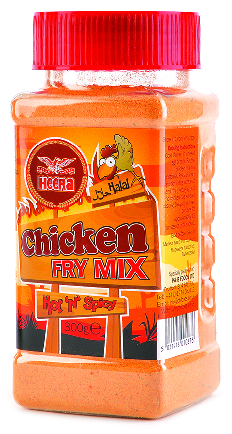 Heera chicken fry mix, hot & spicy 300g